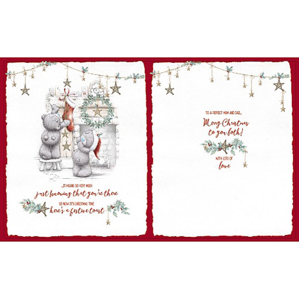 Mum & Dad Handmade Me to You Bear Christmas Card Extra Image 1